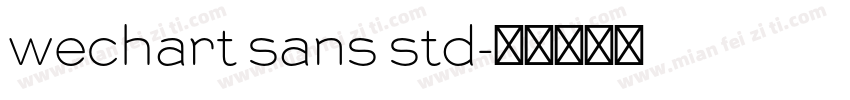 wechart sans std字体转换